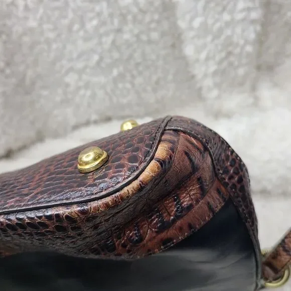 Brahmin Black and brown leather Satchel - Picture 7 of 14